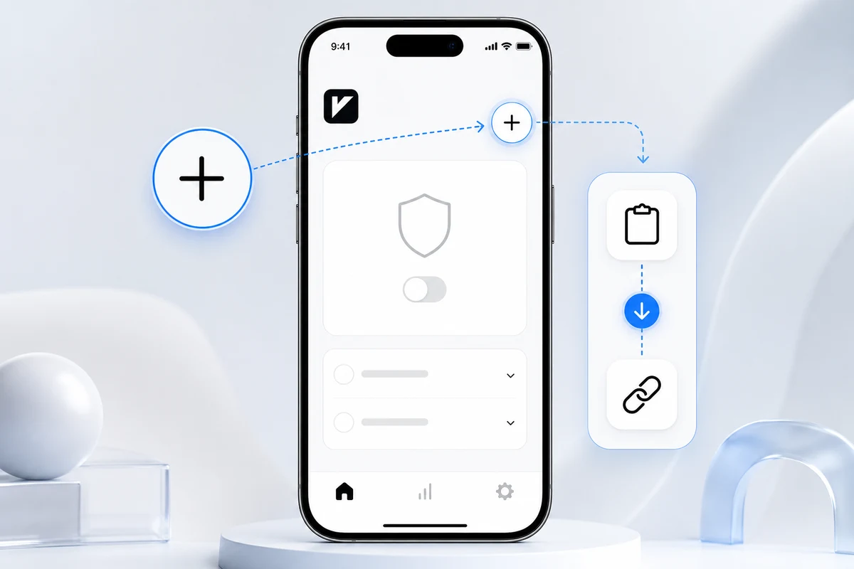 Иллюстрация к шагу 5: настройка V2RayTun на iPhone